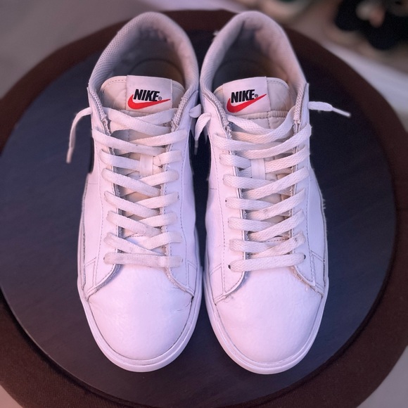 Nike Low Blazer Leather “Black Swoosh” Mens Size 10 - Picture 3 of 6